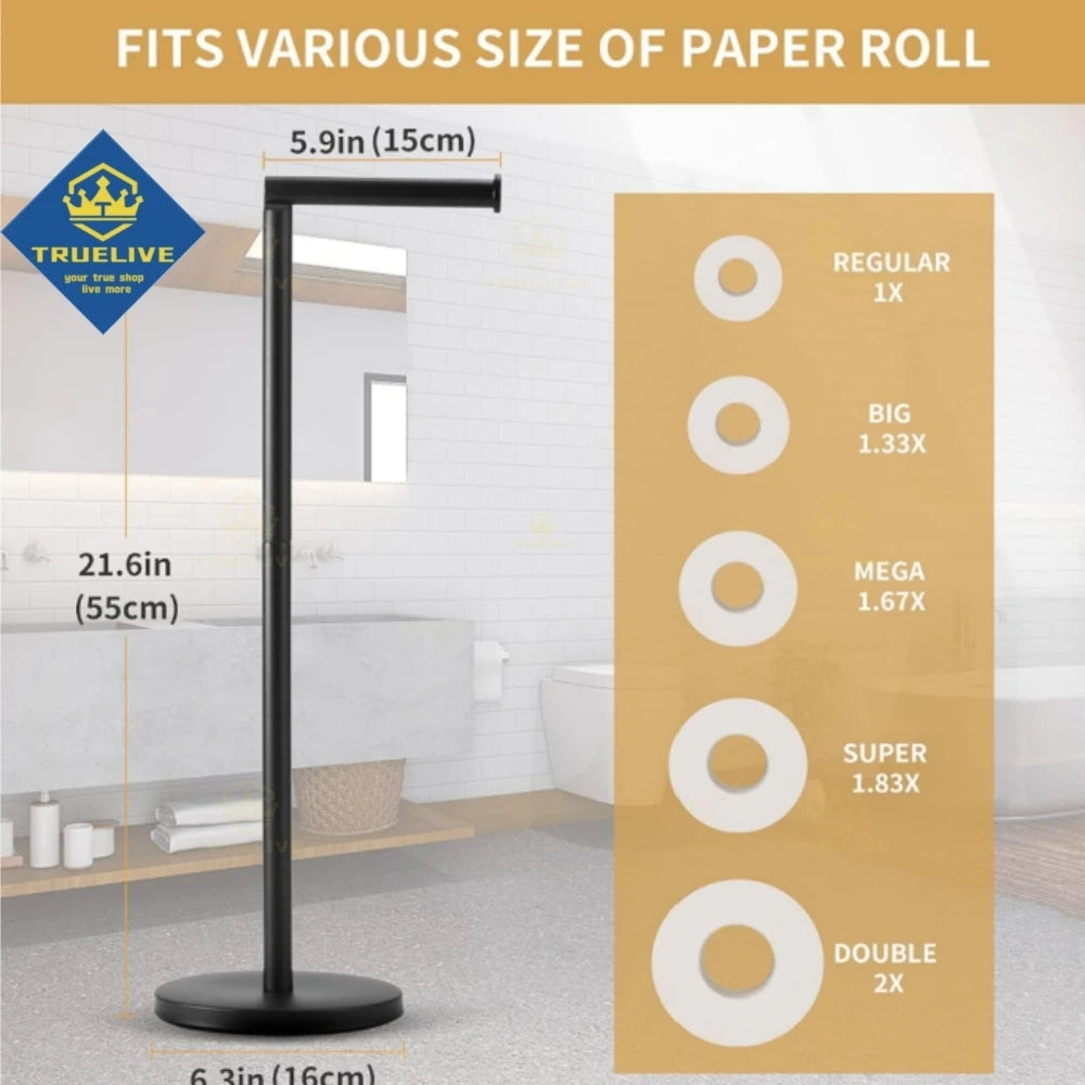 Paper Towel Holder Bathroom Stainless Steel Floor Mounted
