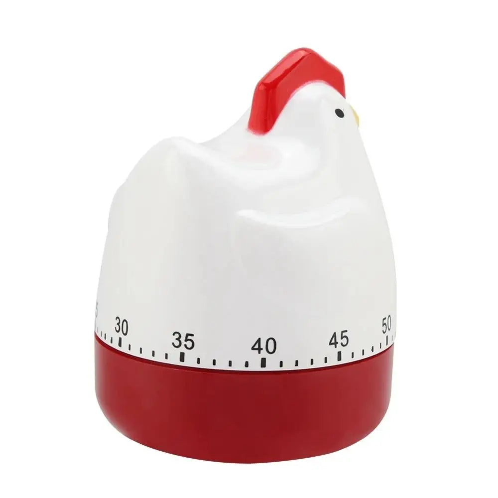 Plastic Chicken Timer White 60 Minutes Cooking Timer