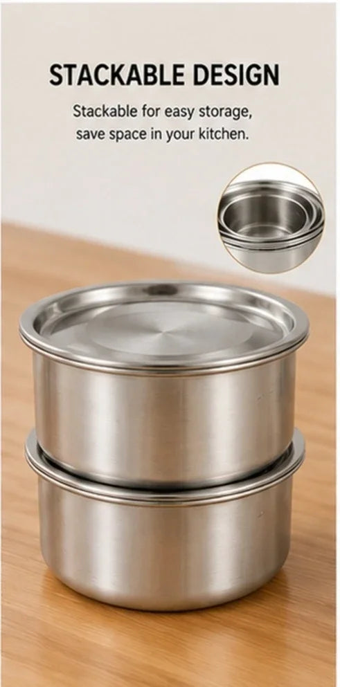 304 Stainless Steel Ramekin Lid Steamed Egg Baby