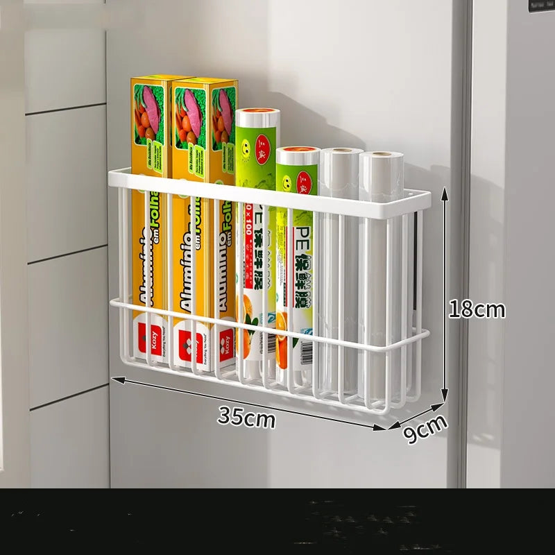 Multi-Function Magnetic Fridge Storage Rack Magnetic Paper Towel