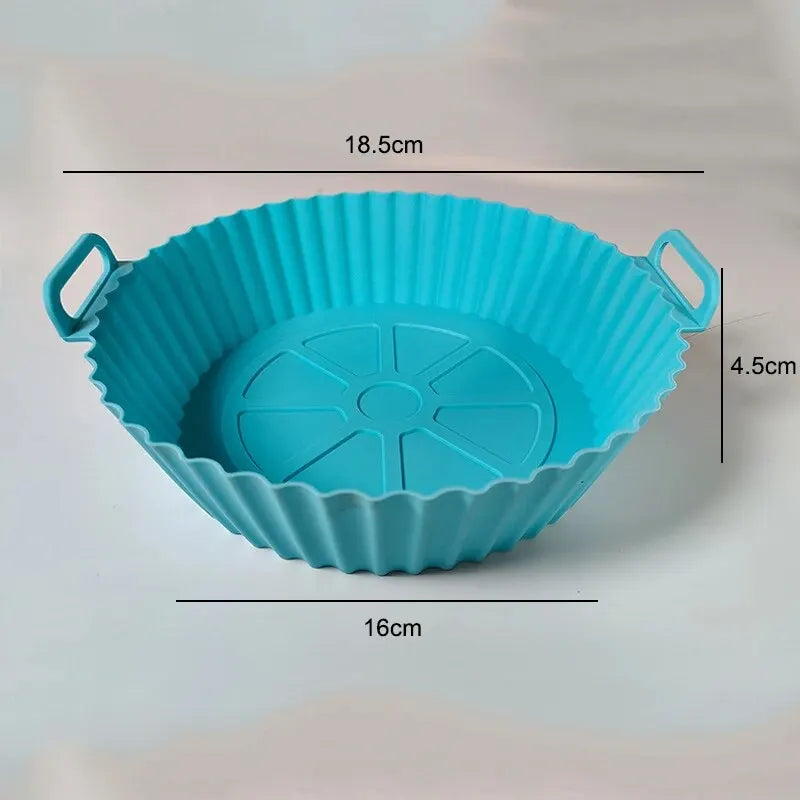 Air Fryer Silicone Baking Tray Mat Circular High-Temperature