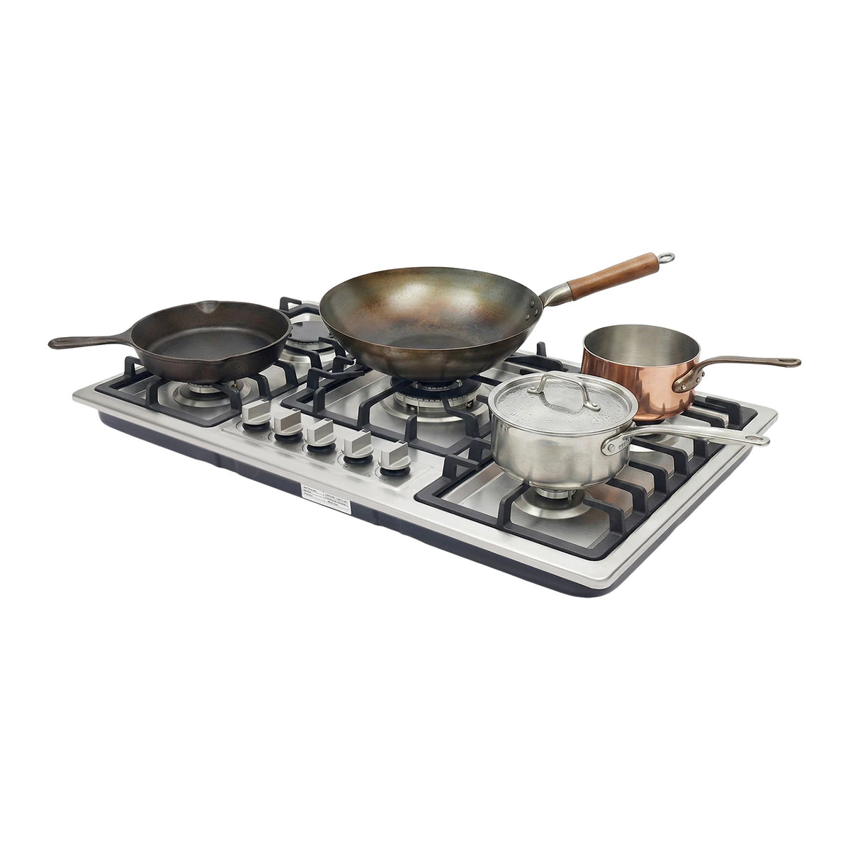 5-Burner Stainless Steel Gas Cooktop 3kw Max Output
