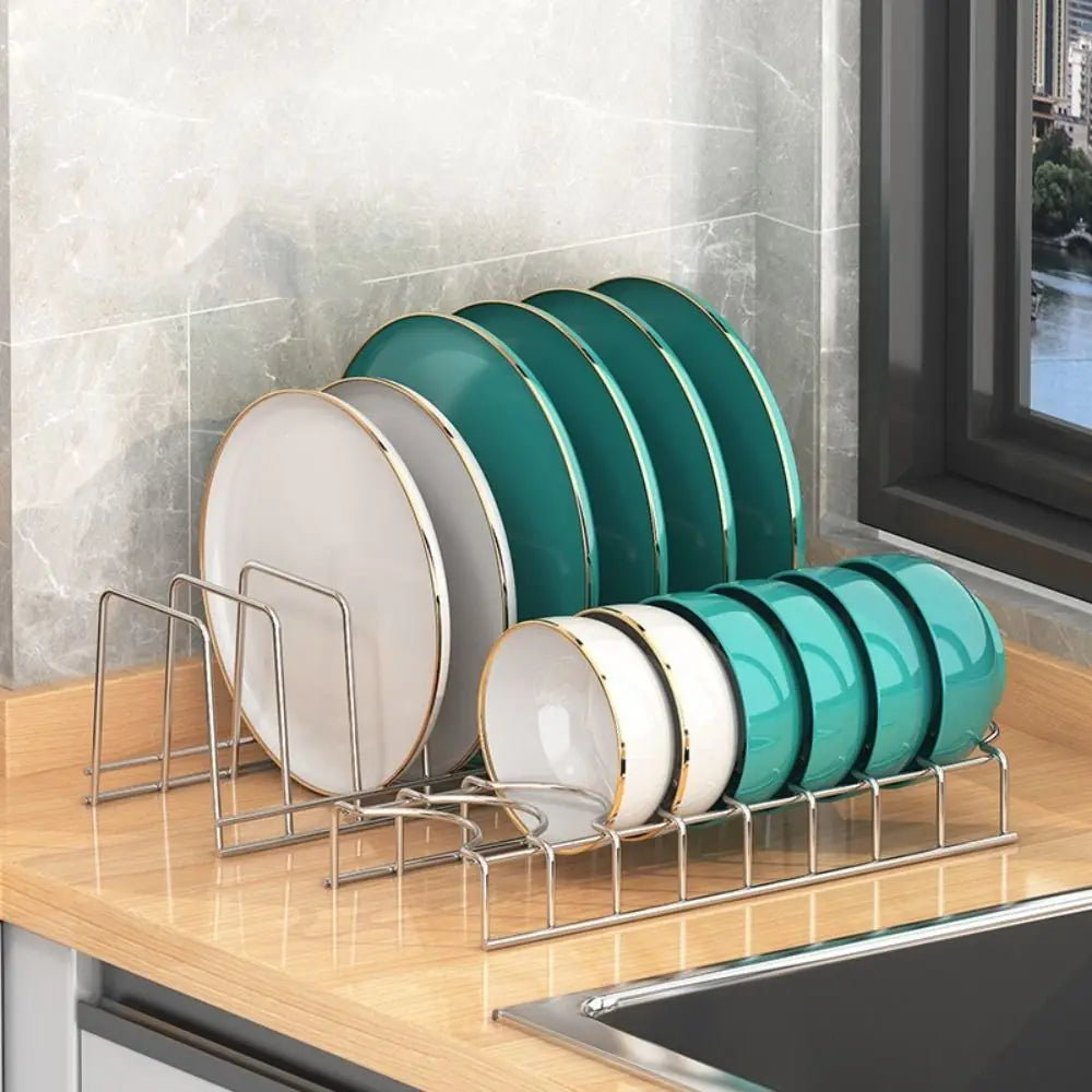 Multipurpose Dish Drying Rack Stainless Steel Rust-Proof Bowl