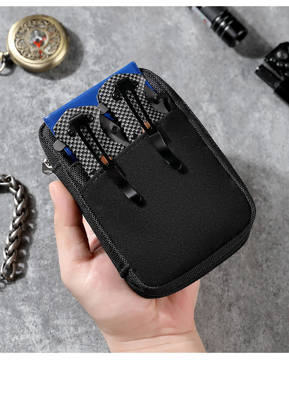 Outdoor Edc Organizer Pouch Pocket Bag Men Utility