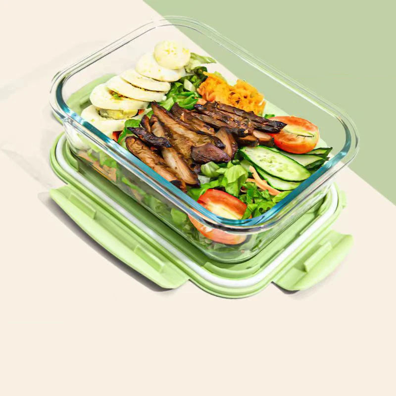 Style Lunch Box Glass 1050ml Microwave Bento Box