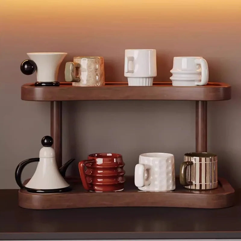 Countertop Water Cup Organizer Cabinet Cup Storage Rack