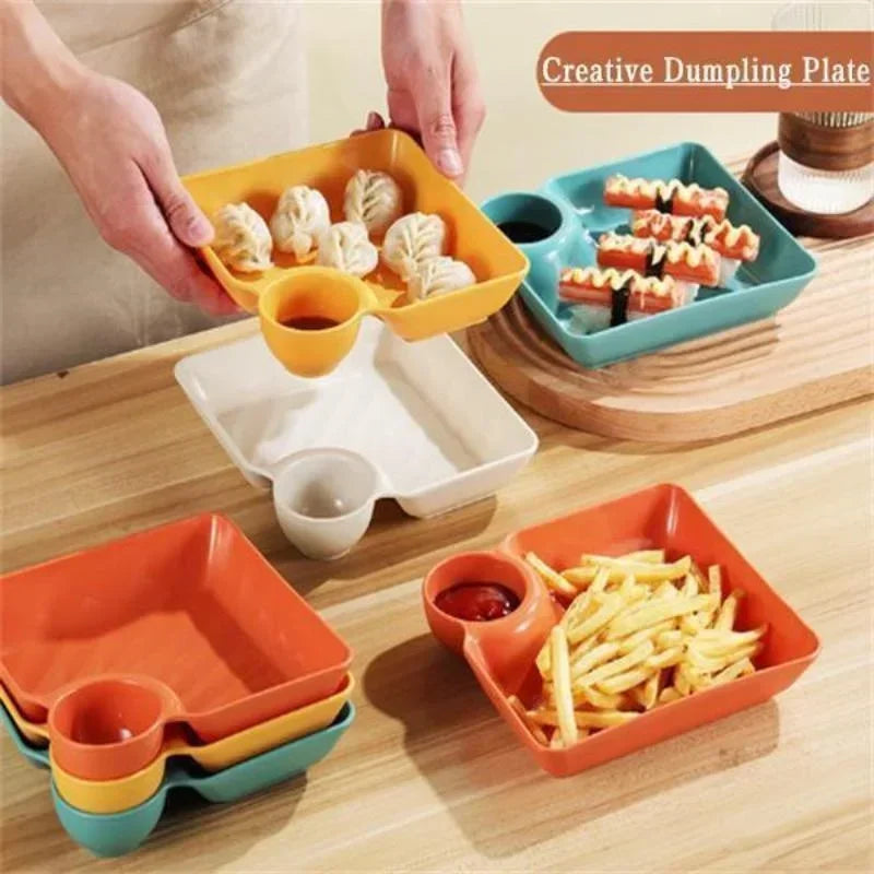Chips Dip Plates Plastic Serving Platter Dumpling Plate