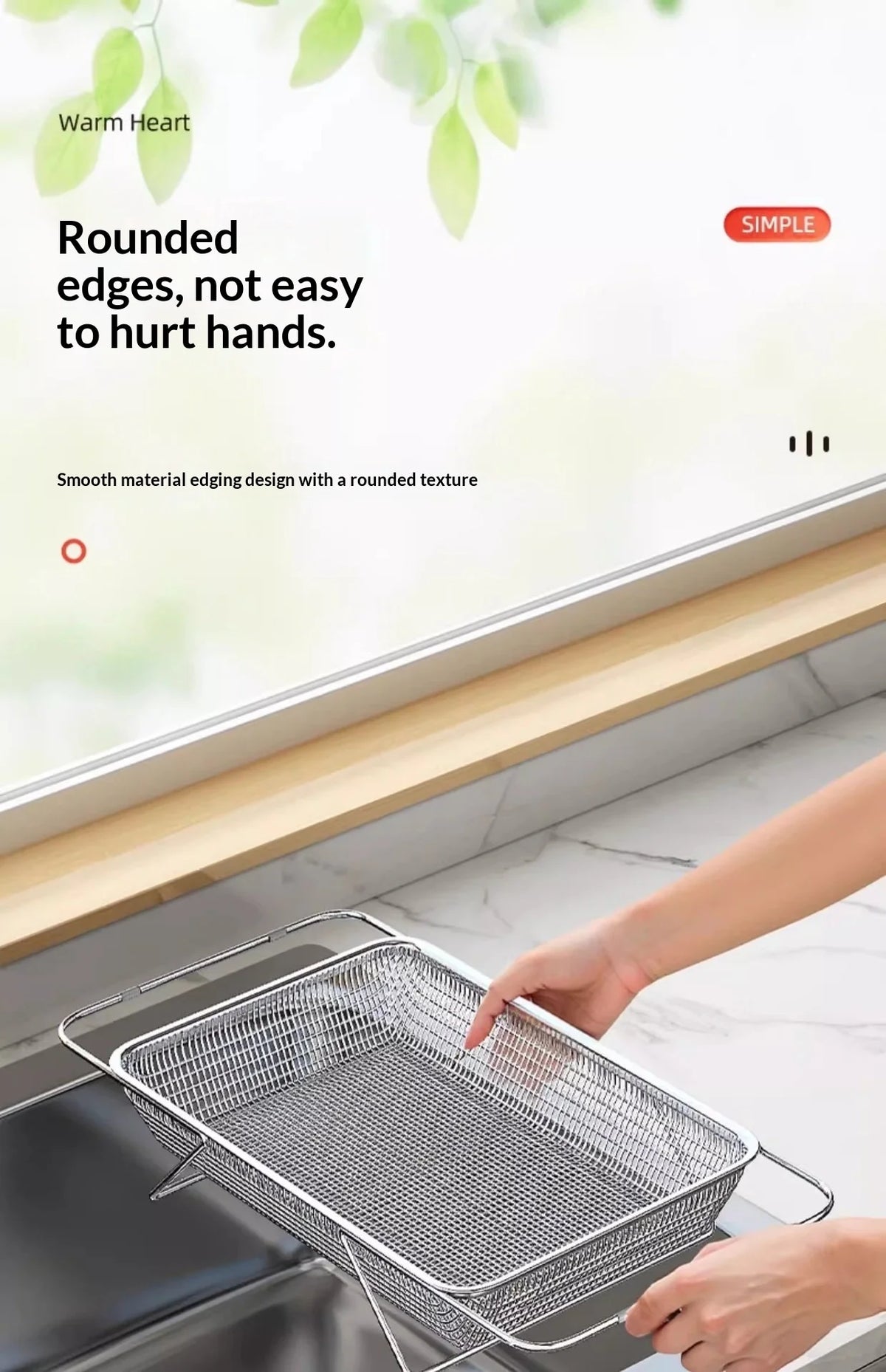 Expandable Stainless Steel Drain Basket 304 Grade Retractable