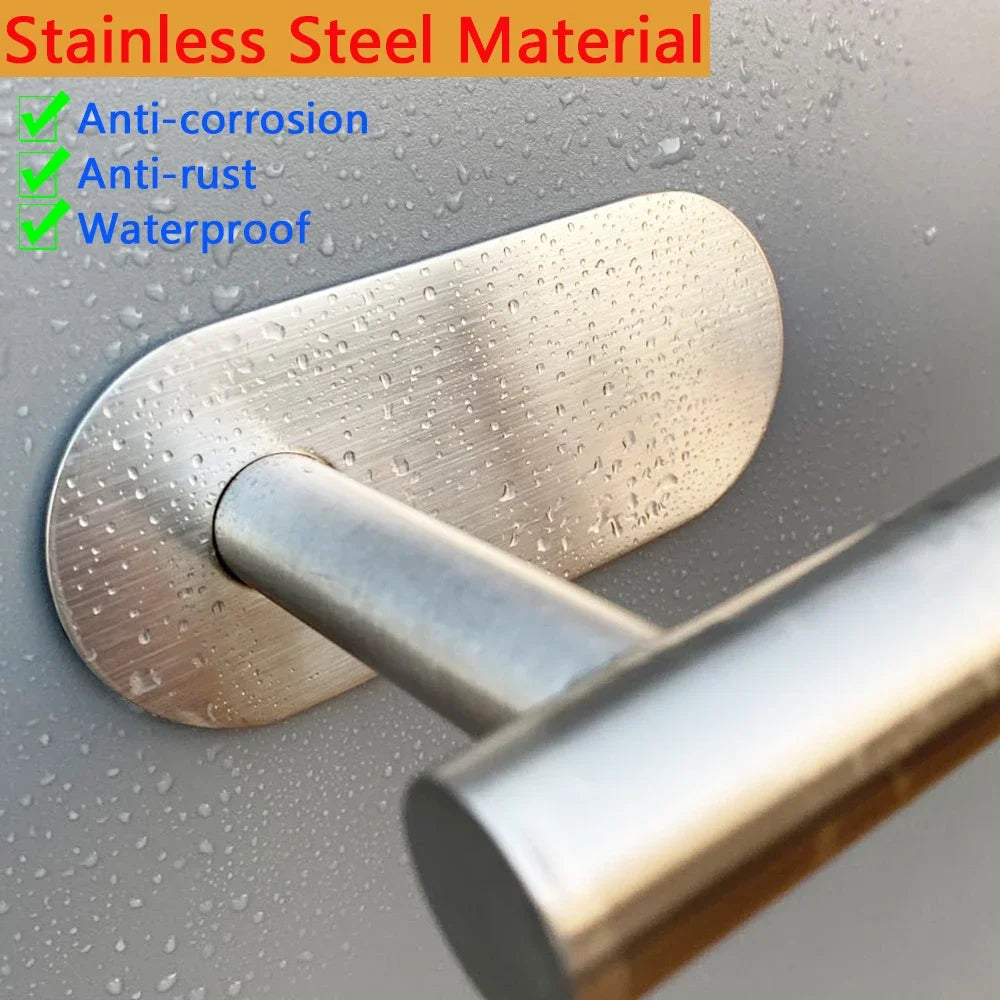 1/2pcs Paper Towel Holder Toilet Paper Holder Adhesive