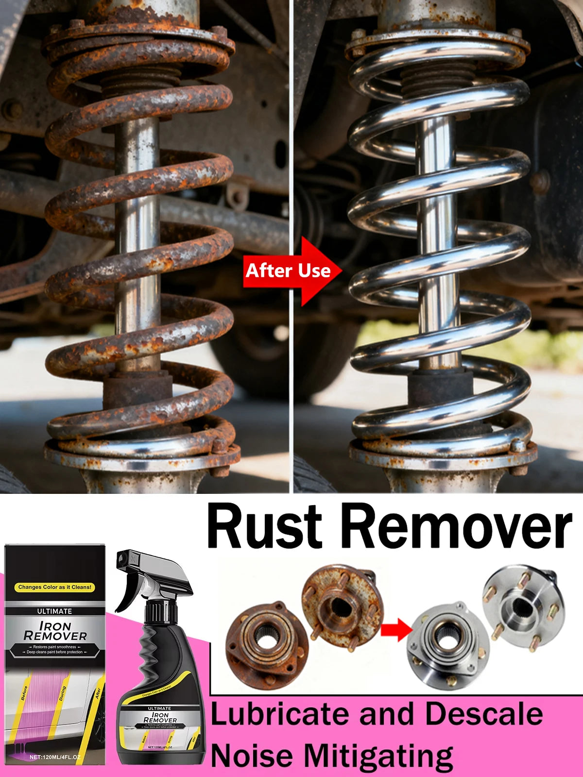 Car Rust Remover Quickly Auto Exhaust Pipe Rust
