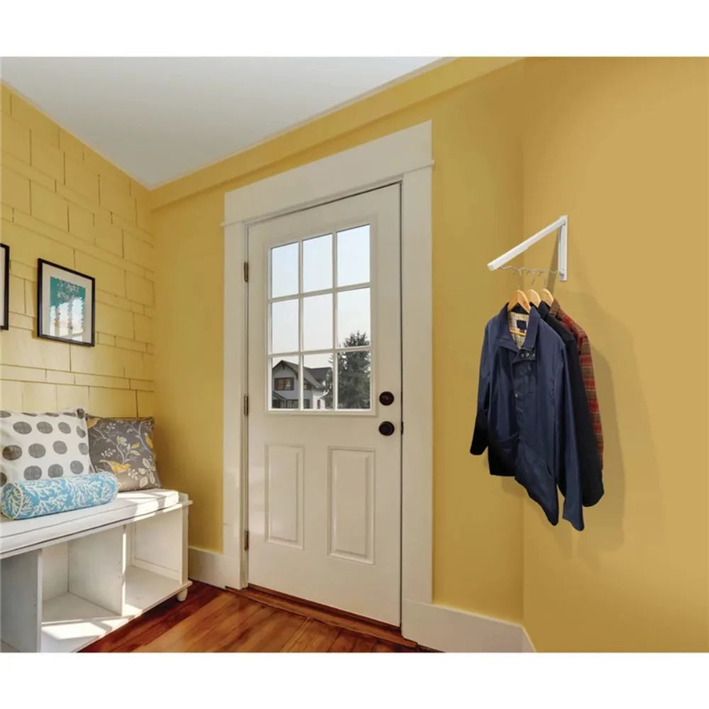 Wall Mounted Retractable Clothes Hanger Space Saving