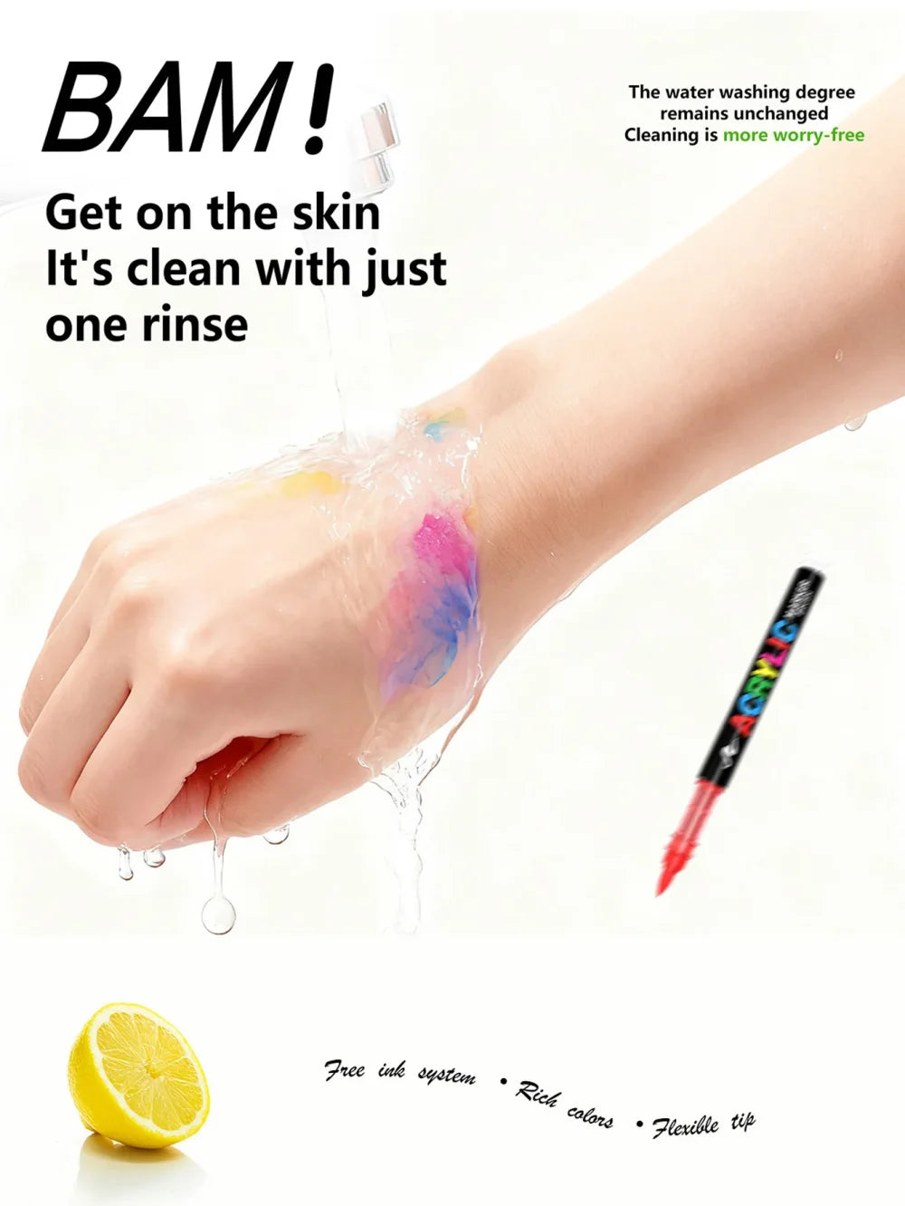 12-418 Colors Brand Upgrade Soft Brush Tip Acrylic