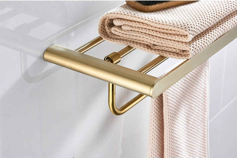 Vgx Gold Bathroom Towel Holder Stainless Steel Towel