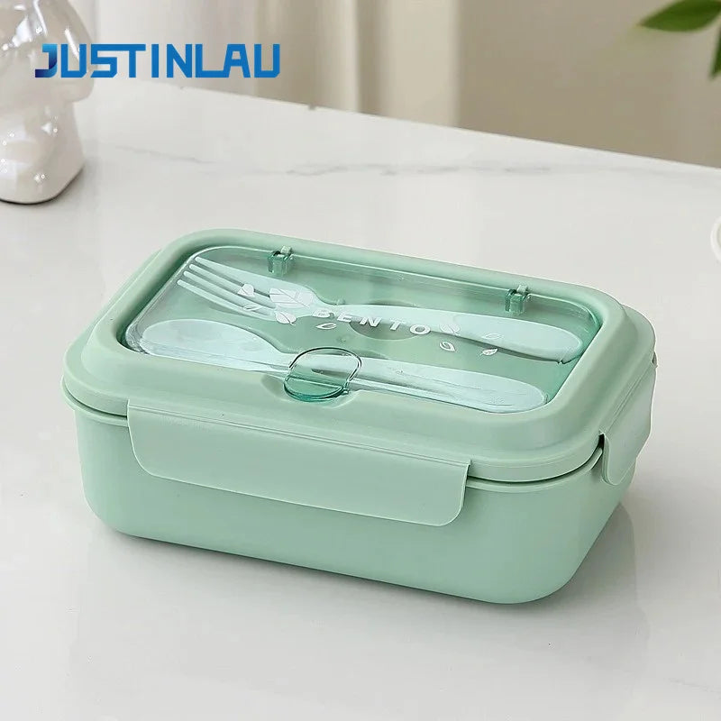 Lunch Box Children School Office Bento Box Compartment