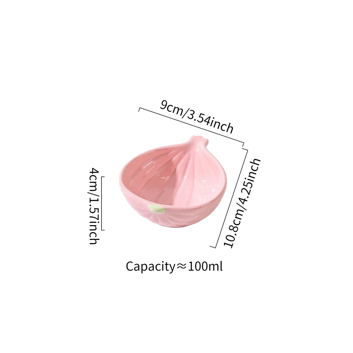 Sauce Dish Vegetable Shaped Ceramic Dipping Bowl Mini