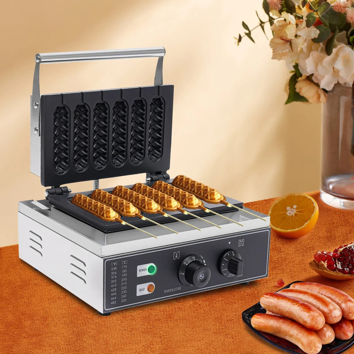 1500w Dog Machine Molds Time Temp Control Non-Stick