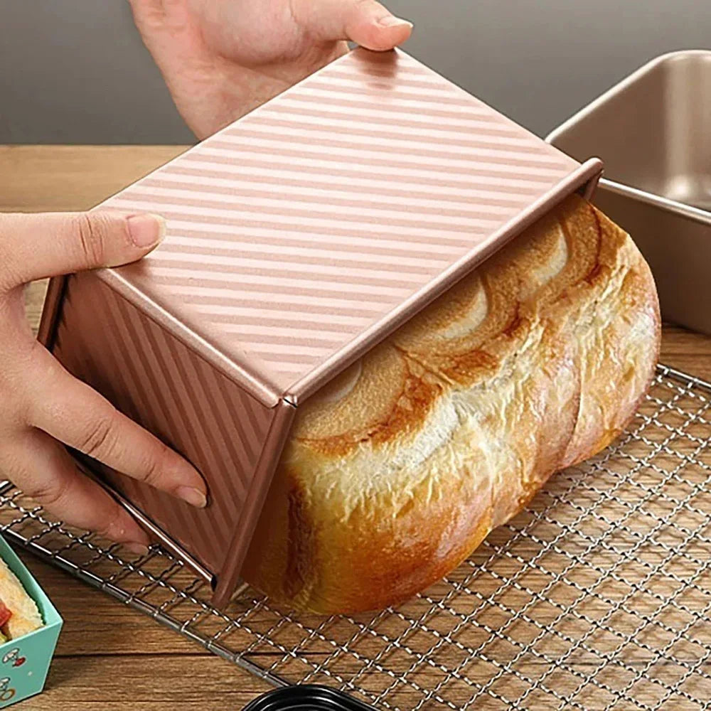 1pcs Non-Stick Pullman Loaf Pan Lid - Carbon