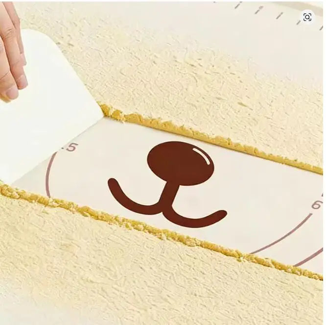 Food Grade Silicone Kneading Mat Cute Bear Anti