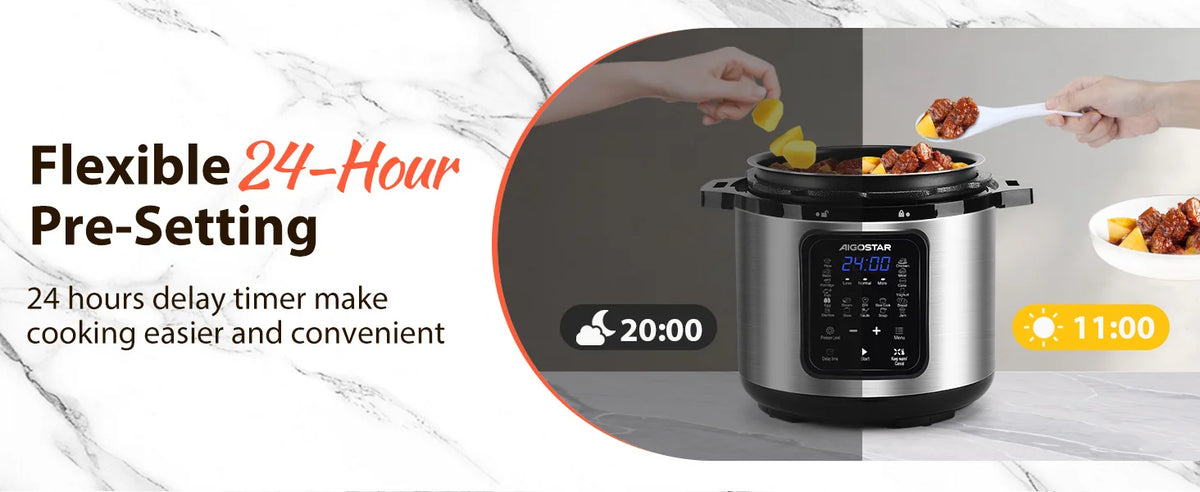Aigostar 18-In-1 Electric Pressure Cooker Litres Programmable Pot
