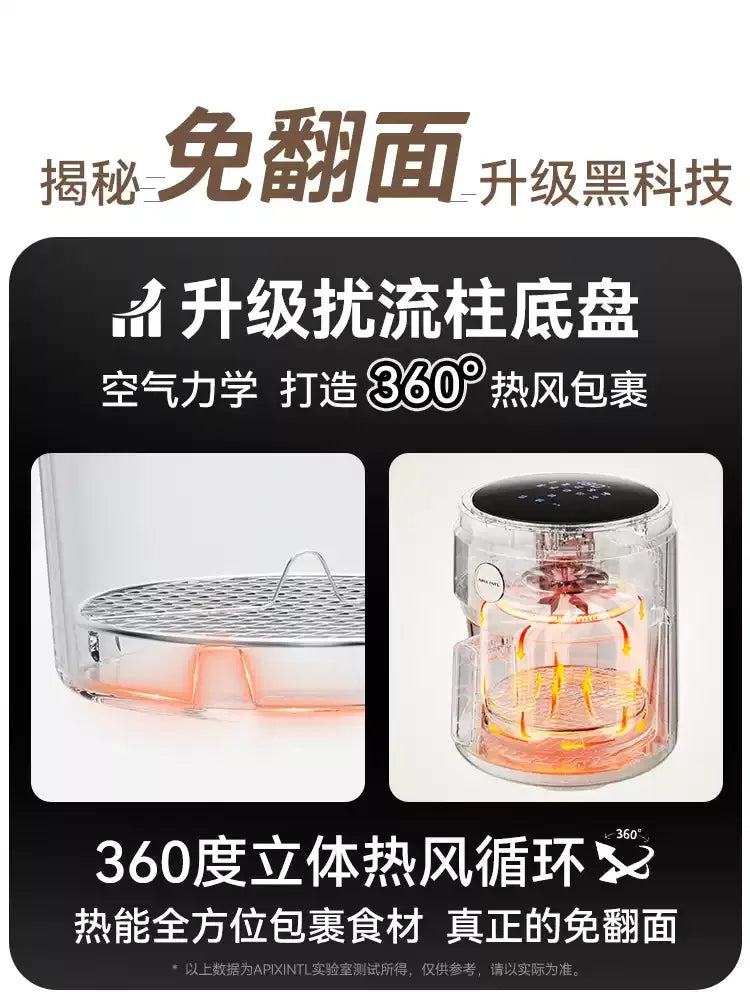 Air Fryer Glass Visual 4l Air Electric Fryer