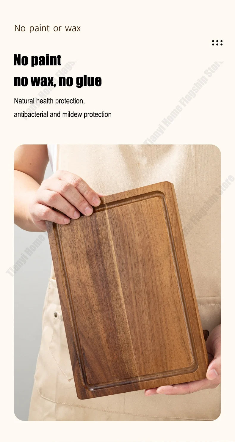 Acacia Wood Cutting Board Thickened Chopping Board Large