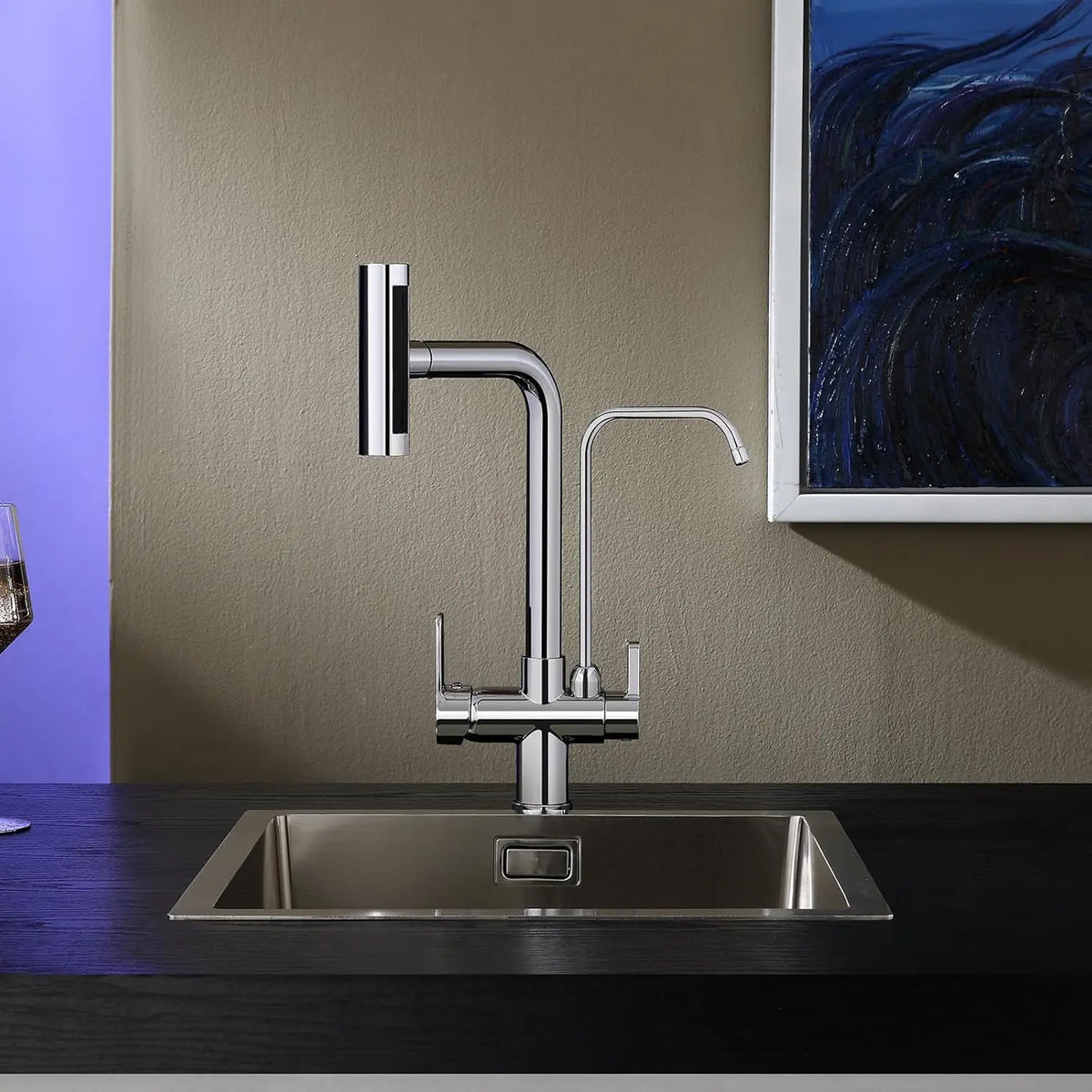 Feiyu Touch Filter Sink Faucet Pull Down Cold