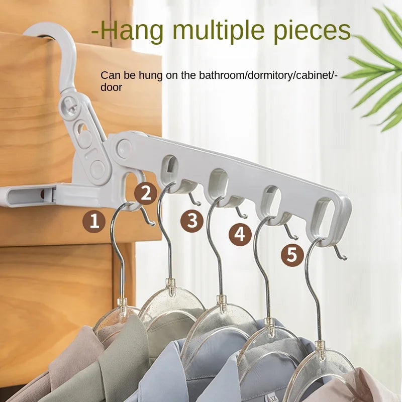 Foldable Clothes Drying Rack Five-Hole Angle Adjustable Clothes