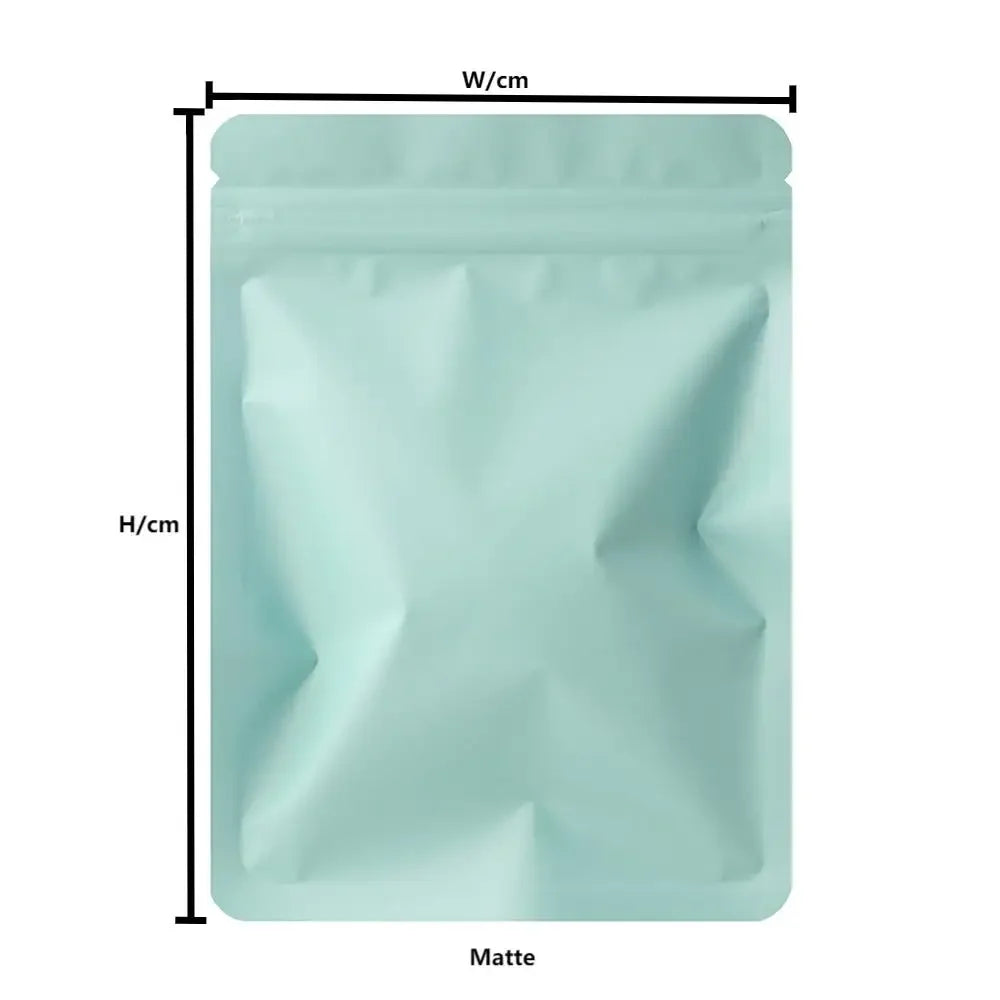 100pcs Double Sided Frosted Mylar Bags Waterproof Flat