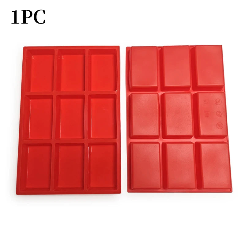 9-Cavity Silicone Mini Loaf Pan Baking Cake Bread