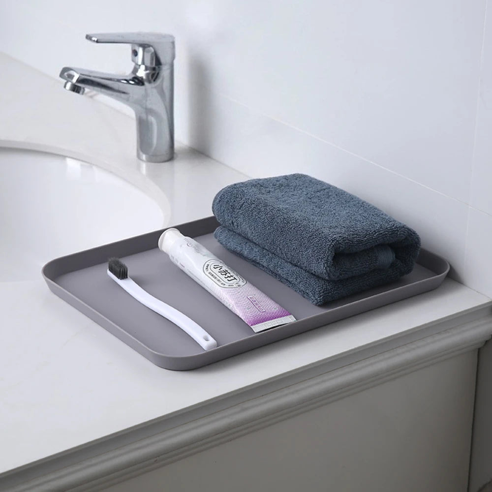 Nordic Rectangular Plastic Serving Tray Anti-Slip Pp Food