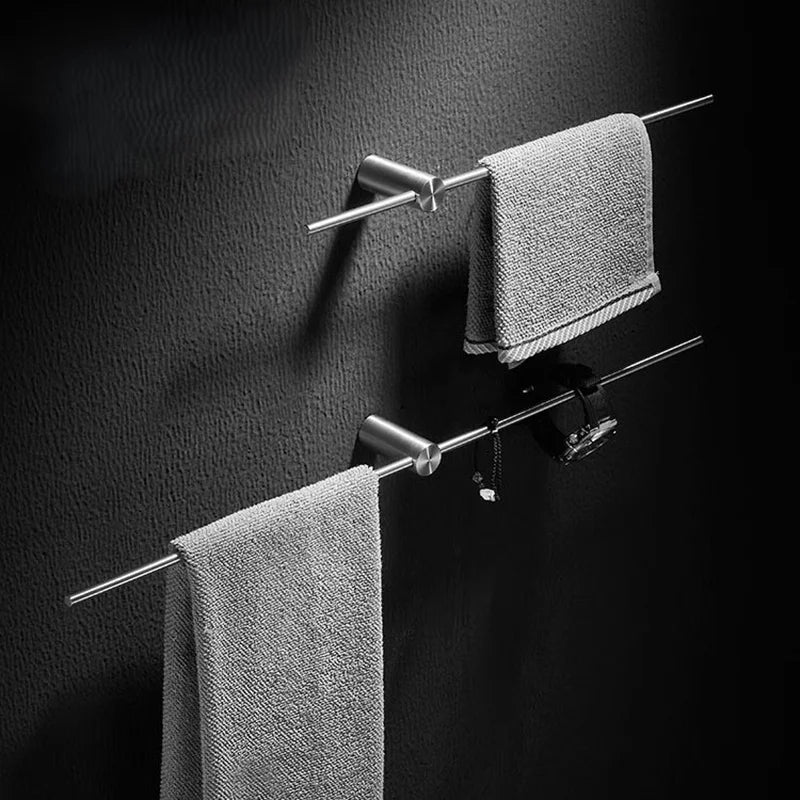 40/50/60/70/80cm Movable Towel Rack Bath Towel Holder Wall