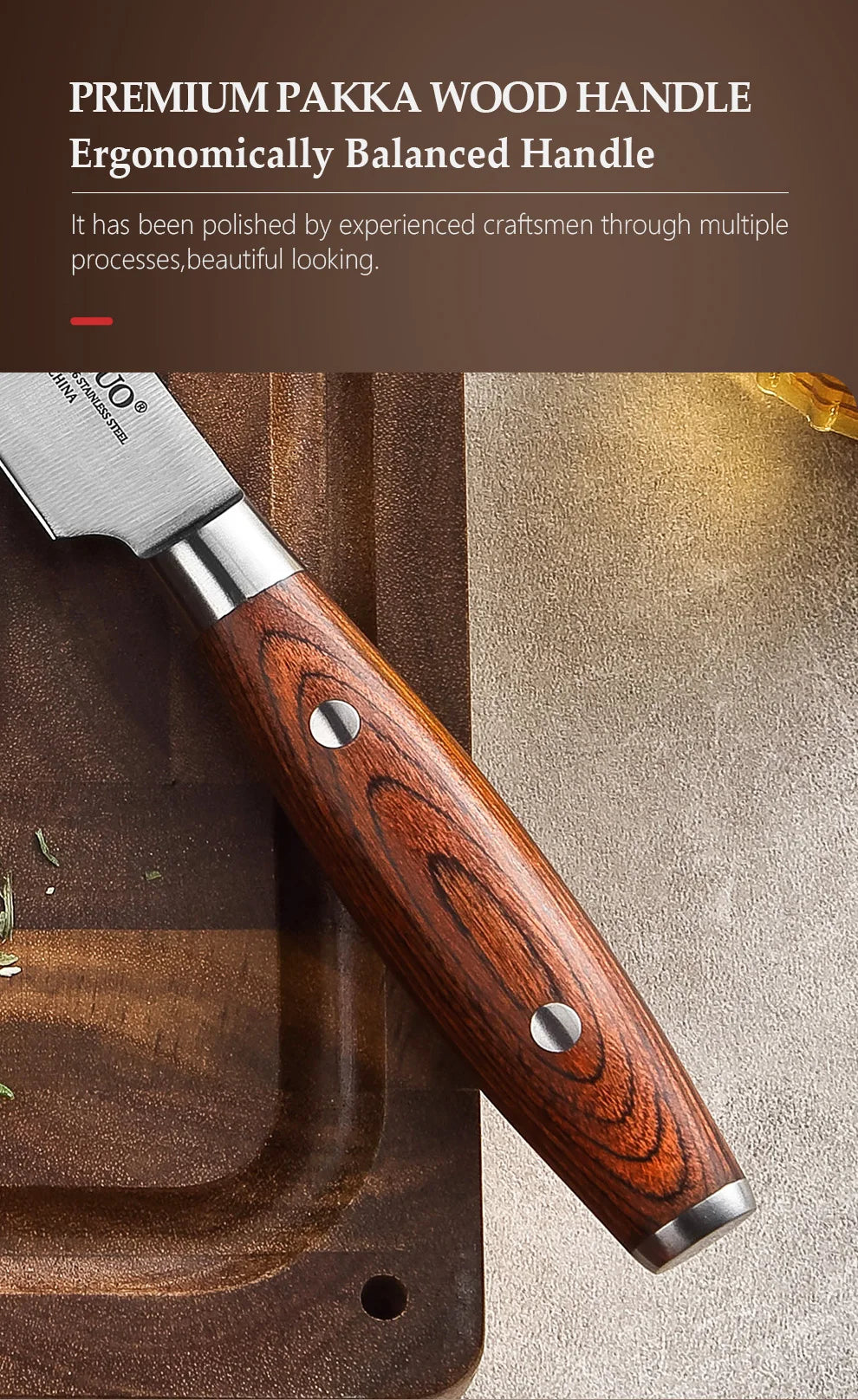 Xinzuo 1pc/4pcs Professional Knife Steak Knife Razor Sharp
