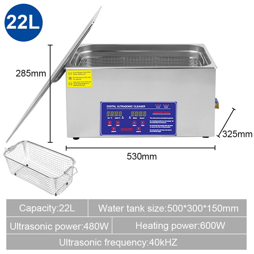 Ultrasonic Cleaner Heater Ultrasound Cleaning Machine Jewelry