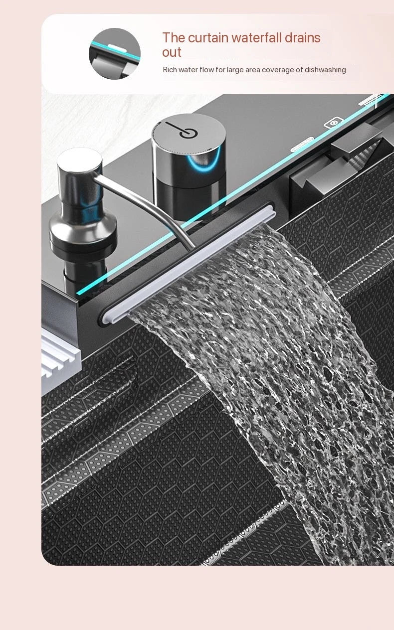 Integrated Waterfall Sink Honeycomb Technology Large Digitial