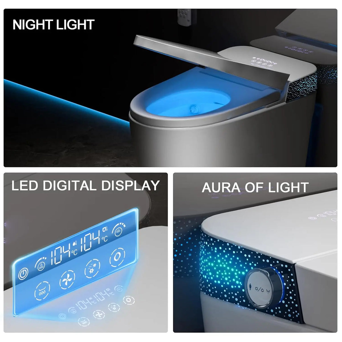 Smart Toilet Bidet Built In Modern Tankless Bidet