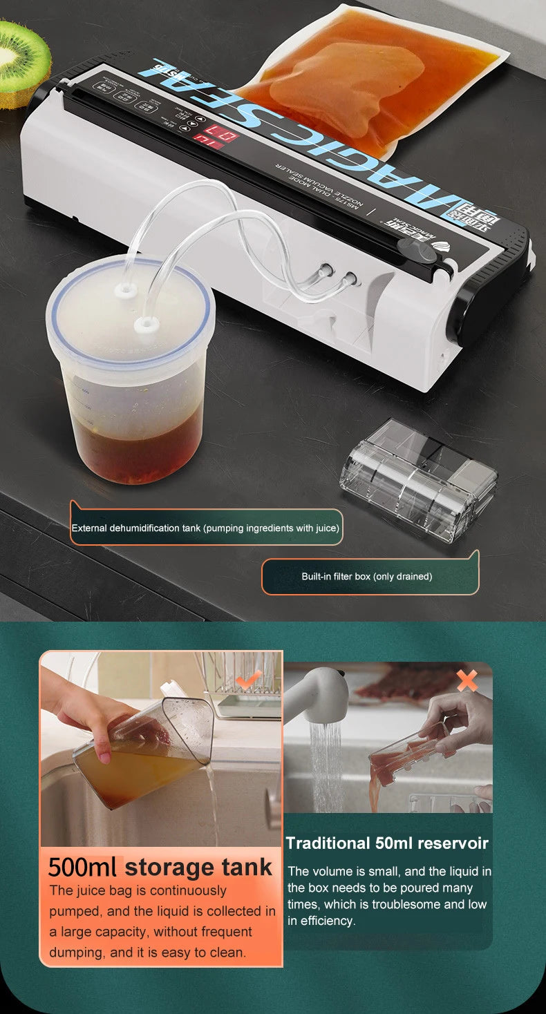 Magic Seal Ms175 Electric Vacuum Food Sealer Wet