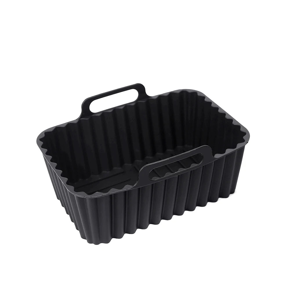 1pc Silicone Baking Tray Rectangular Air Fryer Silicone