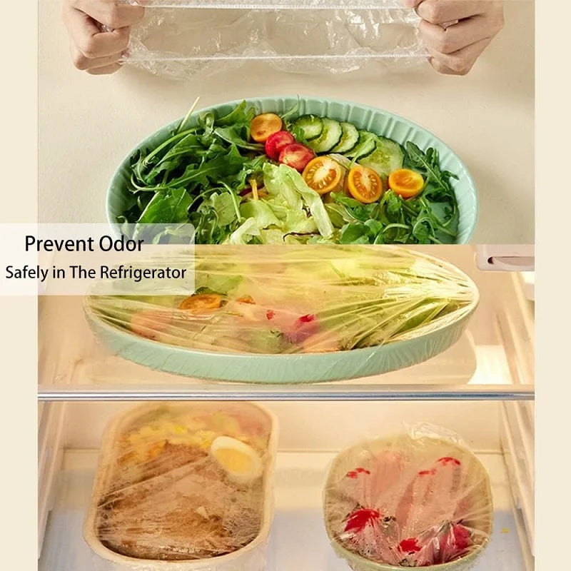 Disposable Food Cover Plastic Shower Cap Fruit Food