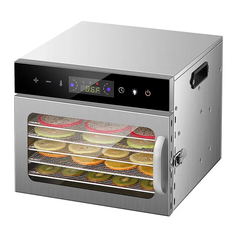 8/6 Layers Food Dehydrator Stainless Steel Fruit Vegetable