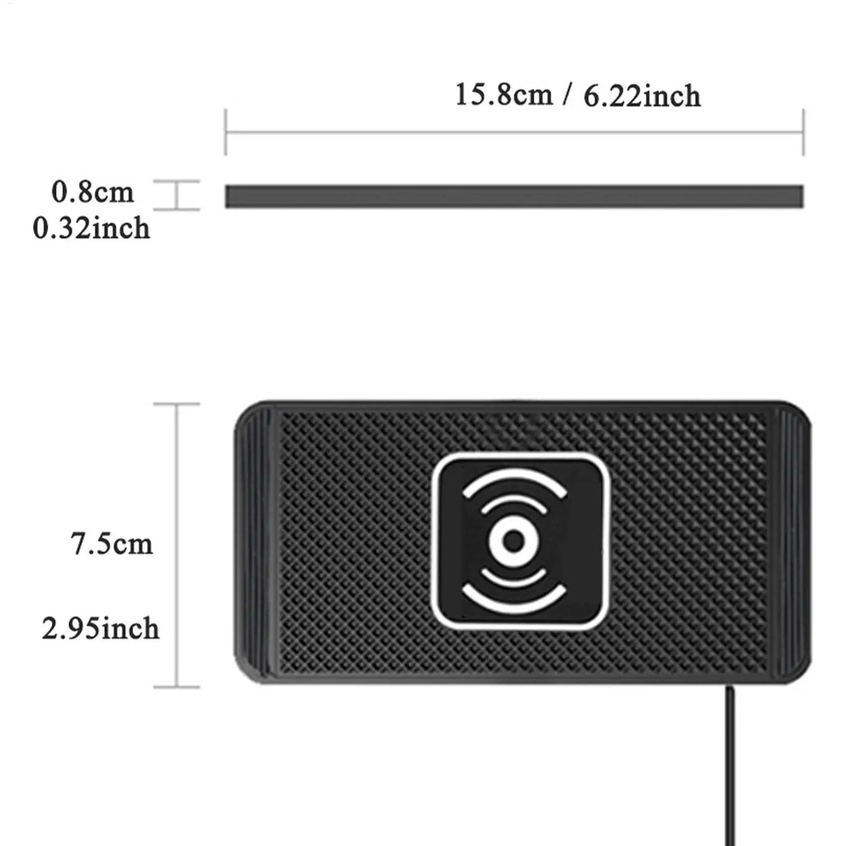 Car Wireless Charging Pad 15w Wireless Auto Phone