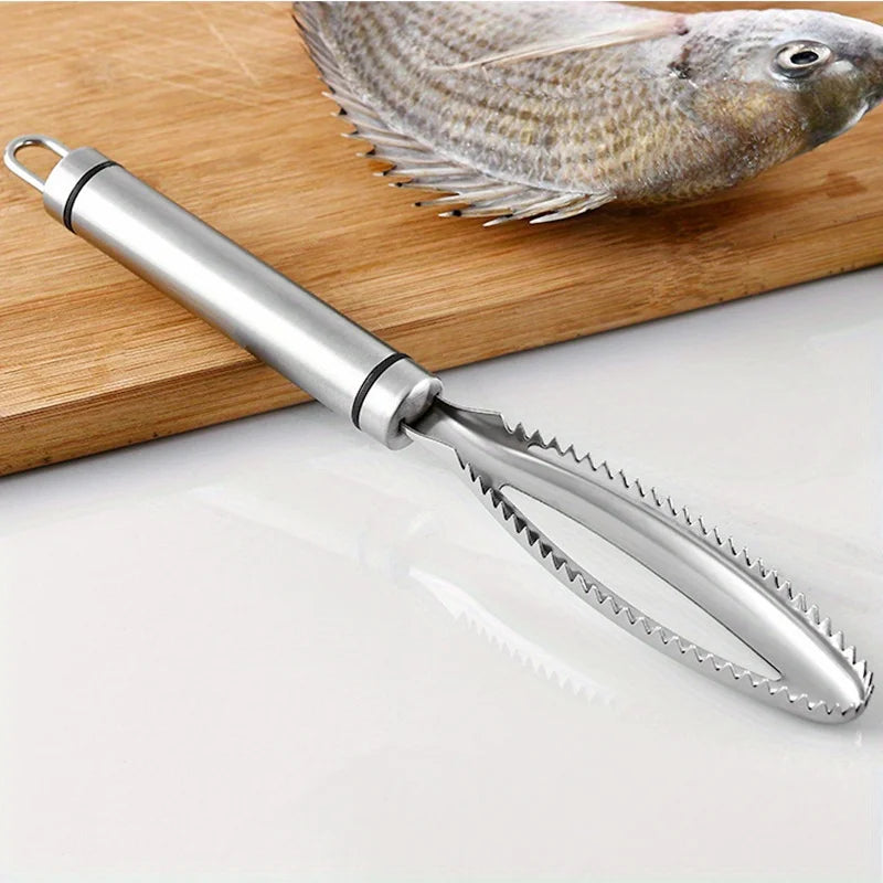 Stainless Steel Fish Scale Cleaner Scraper Scale Peeler