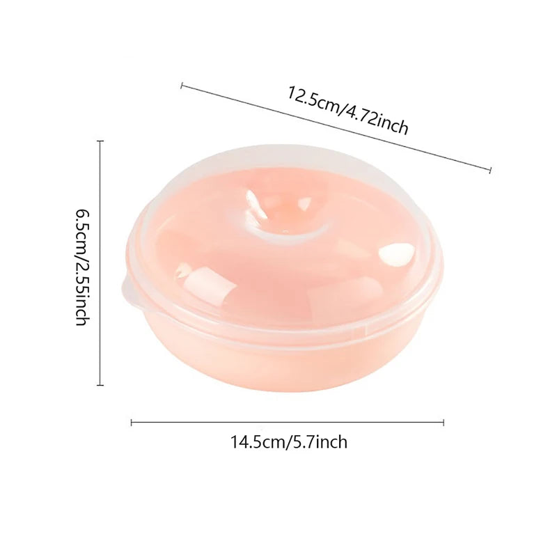 Bread Box Microwavable Transparent Round Shape Food Container