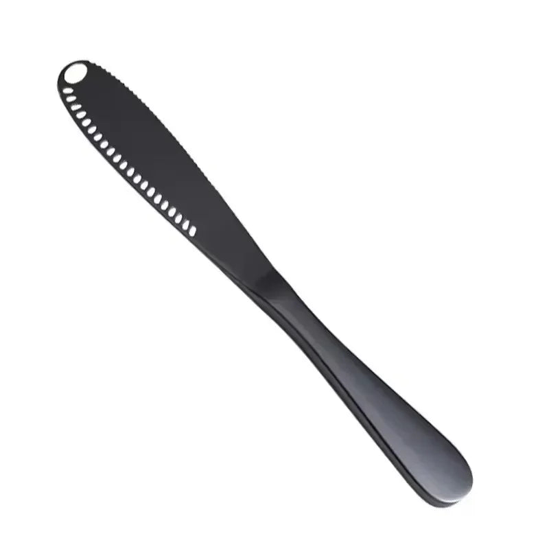 Butter Knife Holes Cheese Dessert Knife Stainless Steel