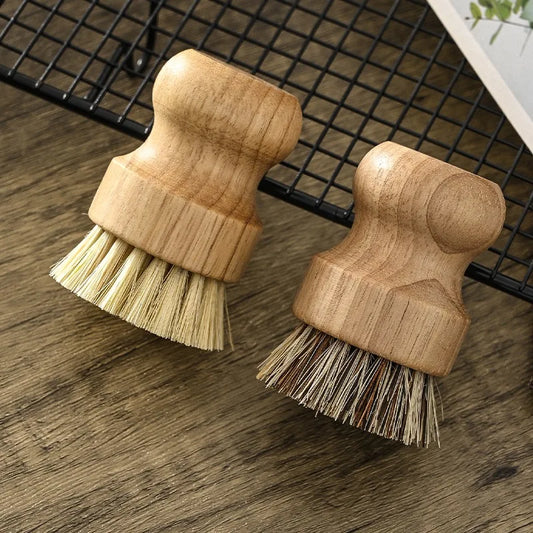 Wooden Dish Brush Natural Sisal Coconut Durable Cleaning