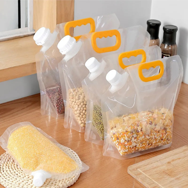 Sealable Grain Storage Bag Insect Proof Rice Dispenser