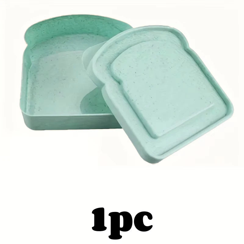 1/3pcs Reusable Bento Sandwich Box Lid Microwave Safe
