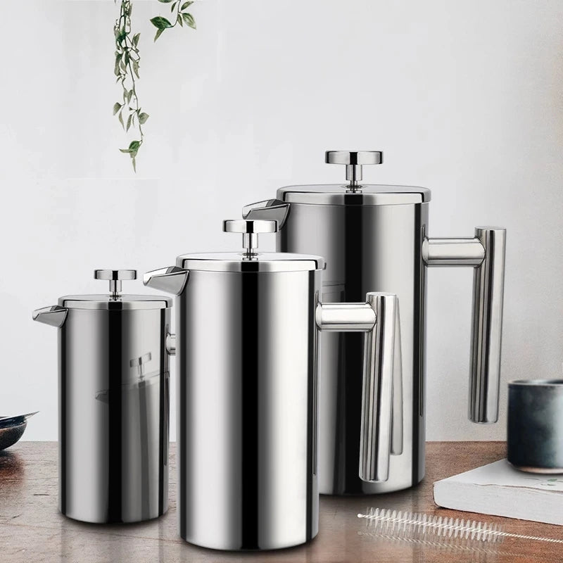 5l Coffee Maker French Press Stainless Steel Espresso