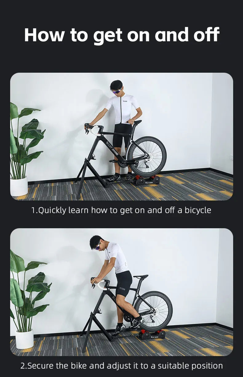 West Biking Bicycle Magnetic Resistance Roller Training Stand