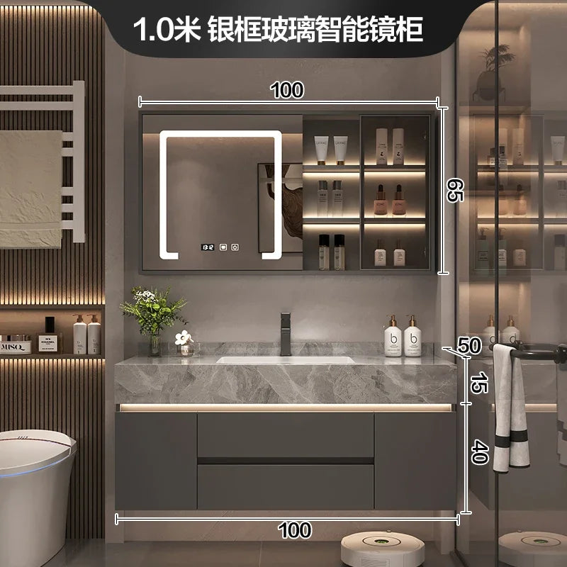 Paper Drawers Bathroom Cabinet Organizer Storage Mirror Toilet