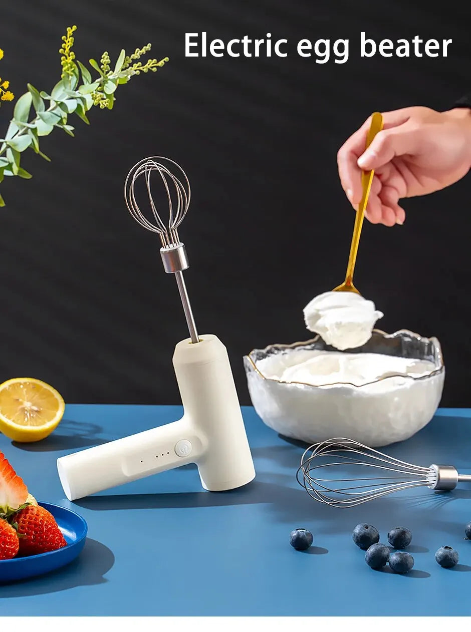 Wireless Electric Food Mixer Speeds Egg Beater Baking